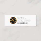 Eenvoudige, schone, wandmontage mini visitekaartje (Achterkant)
