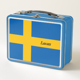 Eenvoudige school Zweden Zweedse vlag souvenir 