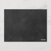 Eenvoudige schoolbord Save the Date-definitie Briefkaart (Achterkant)