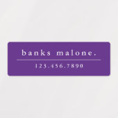 Eenvoudige schoolkleuren Kinder waterdichte naam Labels (Design 1)