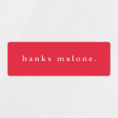 Eenvoudige schoolkleuren Kinder waterdichte naam Labels (Design 1)