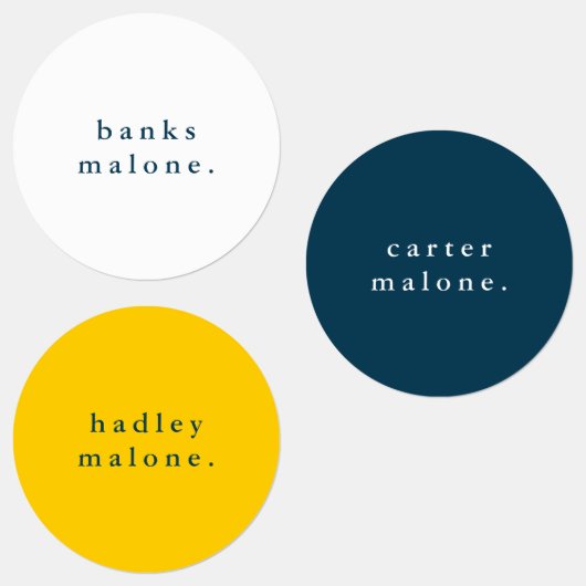 Eenvoudige schoolkleuren Kinder waterdichte naam Labels (Groep)