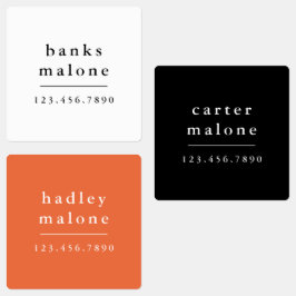 Eenvoudige schoolkleuren Kinder waterdichte naam Labels