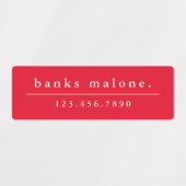 Eenvoudige schoolkleuren Kinder waterdichte naam Labels (Design 1)