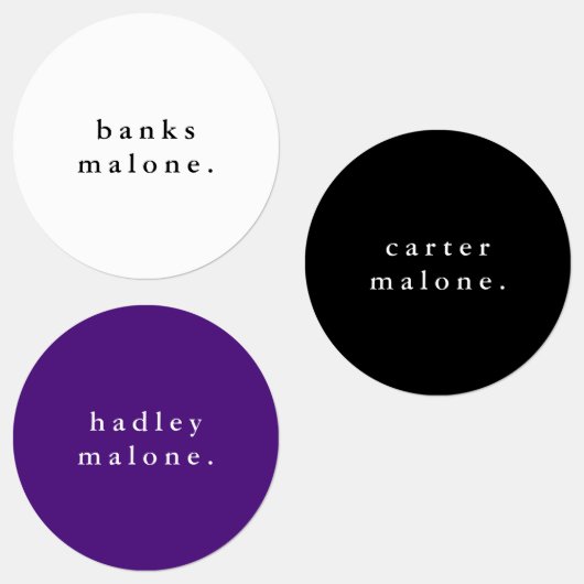 Eenvoudige schoolkleuren Kinder waterdichte naam Labels (Groep)