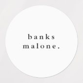 Eenvoudige schoolkleuren Kinder waterdichte naam Labels (Design 1)