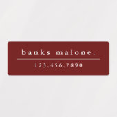 Eenvoudige schoolkleuren Kinder waterdichte naam Labels (Design 1)