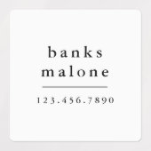 Eenvoudige schoolkleuren Waterdichte naam voor kin Labels (Design 1)