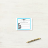 Eenvoudige schoolzalen pas na het artikel post-it® notes (Op bureau)