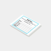 Eenvoudige schoolzalen pas na het artikel post-it® notes (Schuin)