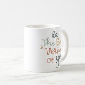 Eenvoudige Schoonheid Inspirerend Quote Letter War Koffiemok (Voorkant rechts)