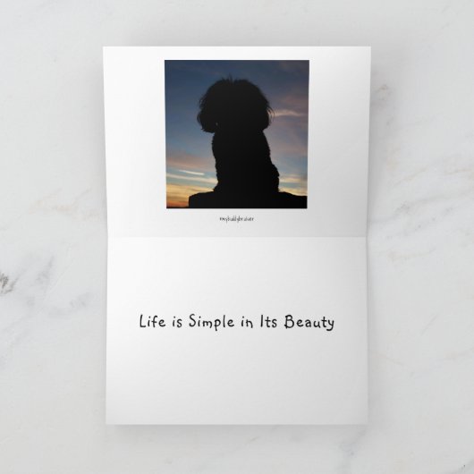 Eenvoudige Schoonheid Kaart (Binnen)