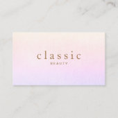 Eenvoudige schoonheid roze lavendel ombre visitekaartje (Voorkant)