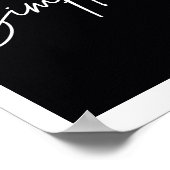 Eenvoudige schoonheid, tijdloze elegantie poster (Hoek)