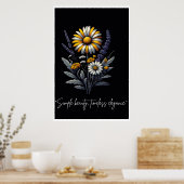 Eenvoudige schoonheid, tijdloze elegantie poster (Keuken)