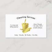 Eenvoudige schoonmaak van huizen visitekaartje (Voorkant)