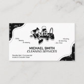 Eenvoudige schoonmaakdiensten Professionele aangep Visitekaartje (Voorkant)