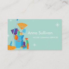 Eenvoudige schoonmaakdiensten voor groene huizen visitekaartje