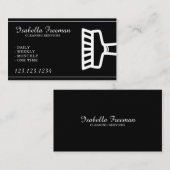 Eenvoudige schoonmaakservice voor witte en zwarte  visitekaartje (Voorkant / Achterkant)