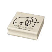 Eenvoudige Schrijfboek Dieren Olifant Rubberstempel (Stempel)
