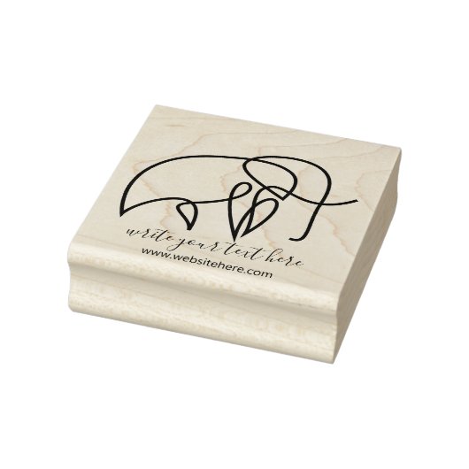 Eenvoudige Schrijfboek Dieren Olifant Rubberstempel (Stempel)