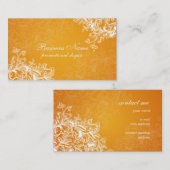 Eenvoudige  schuifbalk Oranje Visitekaartje (Voorkant / Achterkant)