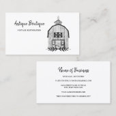 Eenvoudige schuur  restauratie Visitekaartje (Voorkant / Achterkant)