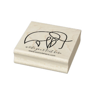 Eenvoudige Scrapbook Dieren Olifant Rubberstempel