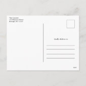 Eenvoudige Script 3 Foto Collage Baby Bedankt Feestdagenkaart (Achterkant)