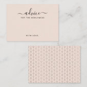 Eenvoudige Script Advice-kaarten Informatiekaartje (Voorkant / Achterkant)