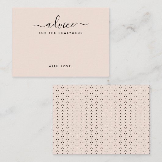 Eenvoudige Script Advice-kaarten Informatiekaartje (Voorkant / Achterkant)