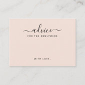 Eenvoudige Script Advice-kaarten Informatiekaartje (Voorkant)