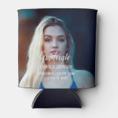 Eenvoudige script afstudeerfoto blikjeskoeler (Voorkant)