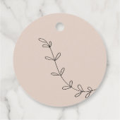 Eenvoudige Script Baby Shower Bedankjes Labels (Achterkant)