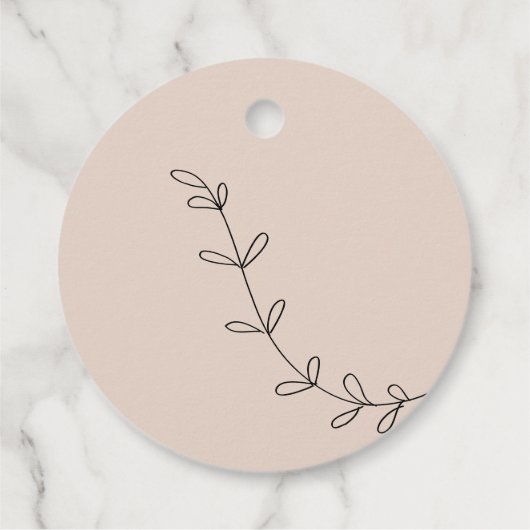 Eenvoudige Script Baby Shower Bedankjes Labels (Achterkant)