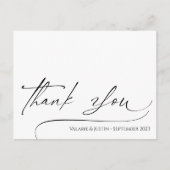 Eenvoudige script bedankkaart briefkaart (Voorkant)