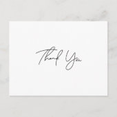 Eenvoudige script bedankkaart briefkaart (Voorkant)