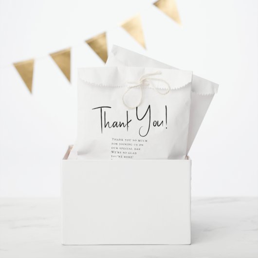 Eenvoudige script bedankt trouwcadeautas bedankzakje (Feest)