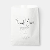 Eenvoudige script bedankt trouwcadeautas bedankzakje (Voorkant)