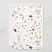 Eenvoudige Script Boho Boog Kerst Feestdagenkaart (Achterkant)
