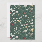 Eenvoudige Script Boho Boog Kerstmis Feestdagenkaart (Achterkant)