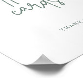 Eenvoudige script cadeautafel huwelijksdecoratie b poster (Hoek)