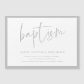 Eenvoudige Script Doop & Doop Uitnodiging (Voorkant)