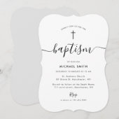 eenvoudige script doop kaart (Voorkant / Achterkant)