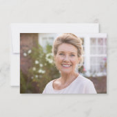 Eenvoudige Script Foto Condoleance Funeral Bedankkaart (Achterkant)