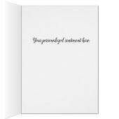 Eenvoudige Script Green Wreatogram Note-kaarten (Binnen (Rechts))