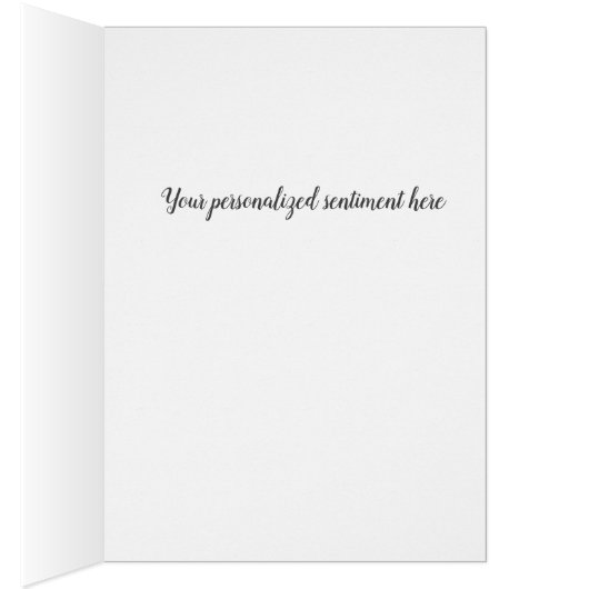 Eenvoudige Script Green Wreatogram Note-kaarten (Binnen (Rechts))