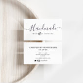 eenvoudige script Handmade business Visitekaartje