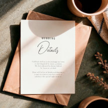 Eenvoudige Script Huwelijksdetails