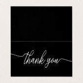 Eenvoudige Script, Logo/Afbeelding Bedanktkaart Visitekaartje (Buitenkant ongevouwen)